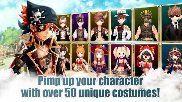 Tùy chỉnh nhân vật của bạn với hơn 50 bộ trang phục độc đáo