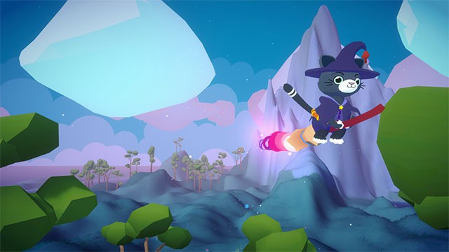 Khám phá thế giới đầy màu sắc trong Flying Neko Delivery game