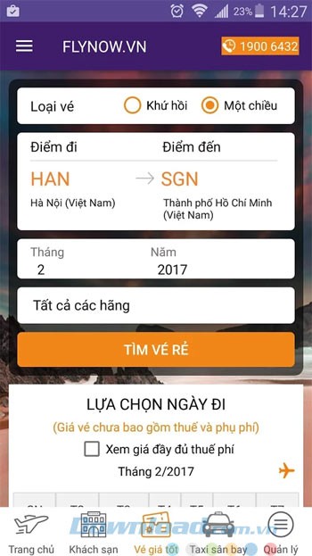 Tìm vé máy bay rẻ