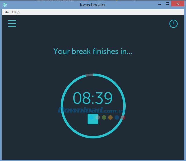 Phiên nghỉ trong Focus Booster