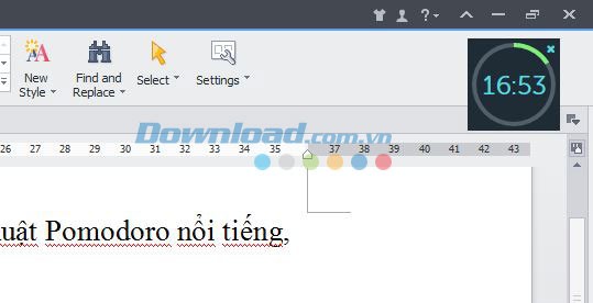 Mini-timer trong Focus Booster