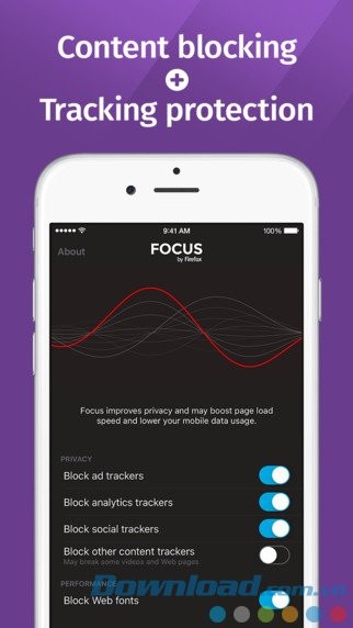 Chặn nội dung và công cụ theo dõi