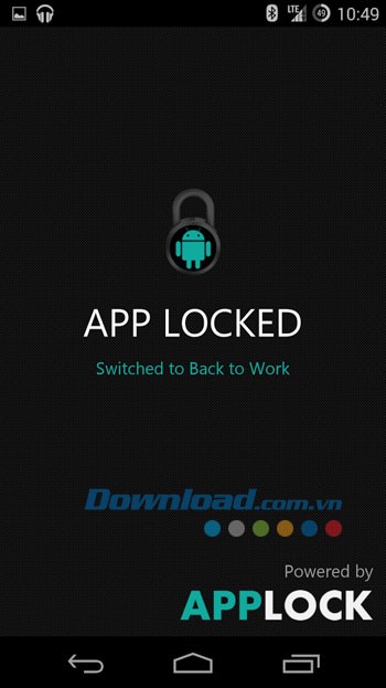 Giao diện cài đặt và khóa ứng dụng trong Focus Lock