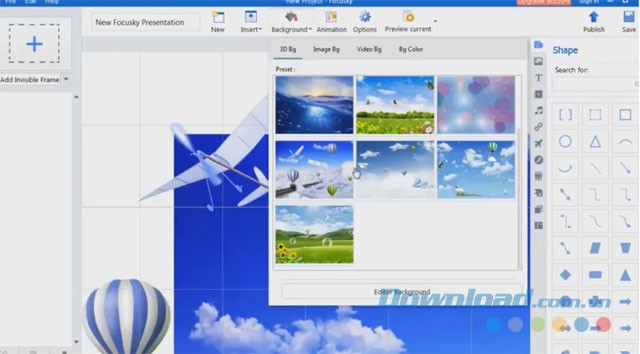 Thêm hình 3D cho slide