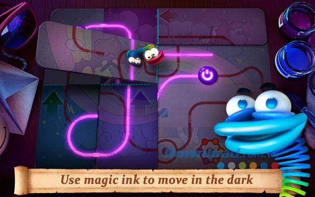 Sử dụng mực ma thuật để di chuyển trong bóng tối
