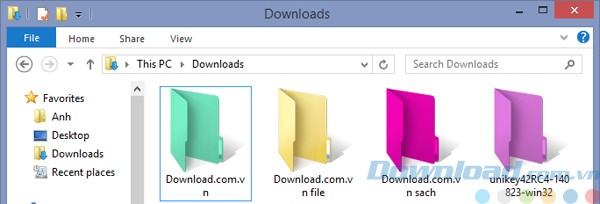 Đổi màu biểu tượng thư mục