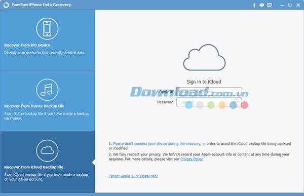 FonePaw iPhone Data Recovery