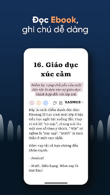 Đọc Ebook ghi chú dễ dàng