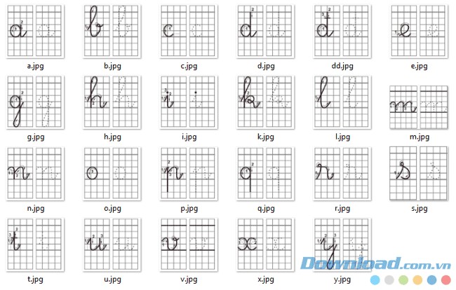 Bộ ảnh hướng dẫn cách viết chữ UNITapviet