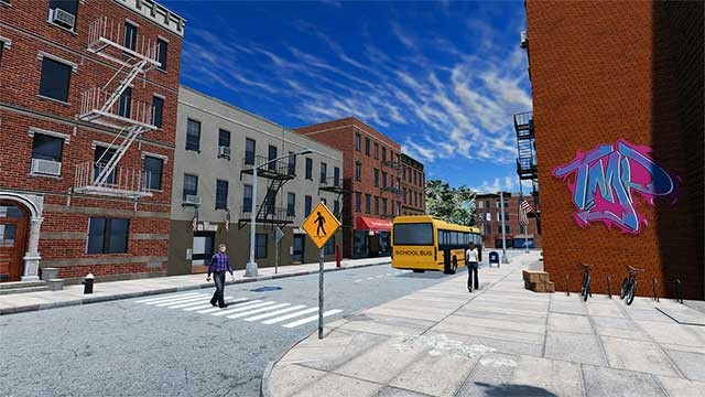 Đi bộ, đi xe hoặc lái xe qua nhiều khu phố khác nhau