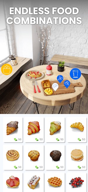 Sự kết hợp đồ ăn vô tận