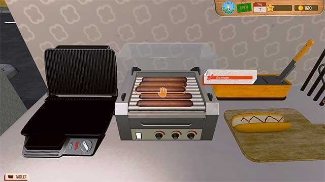 Game có nhiều công đoạn chế biến đồ ăn chân thực