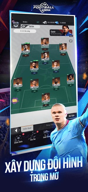 Xây dựng đội hình trong mơ