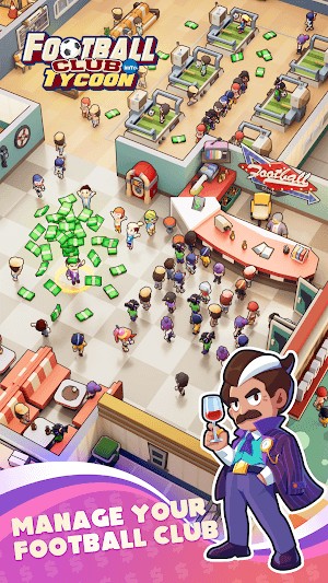 Quản lý câu lạc bộ bóng đá của bạn trong game Football Club Tycoon