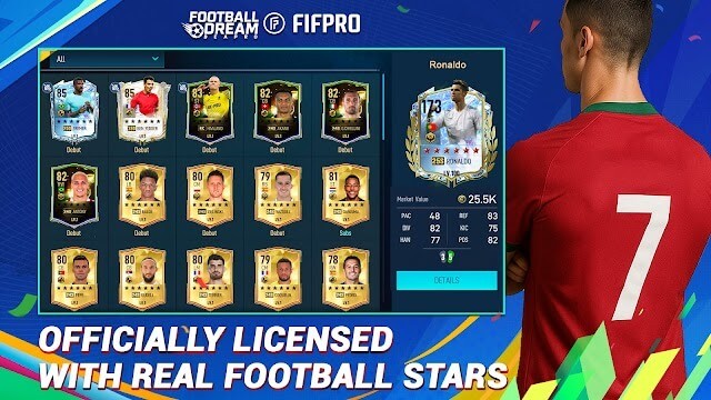 Chơi bóng với những siêu sao sân cỏ đích thực trong game Football Dream