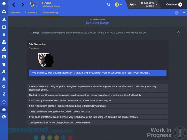Tính năng mới của Football Manager 2016