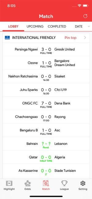 FOOTBALL MATCH OF THE DAY cho bạn theo sát các giải đấu, trận đấu