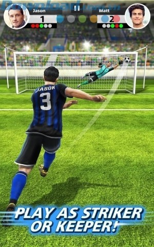 Chơi với vai trò thủ môn hoặc cầu thủ sút bóng