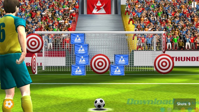 Giao diện game bóng đá Football World League 3D