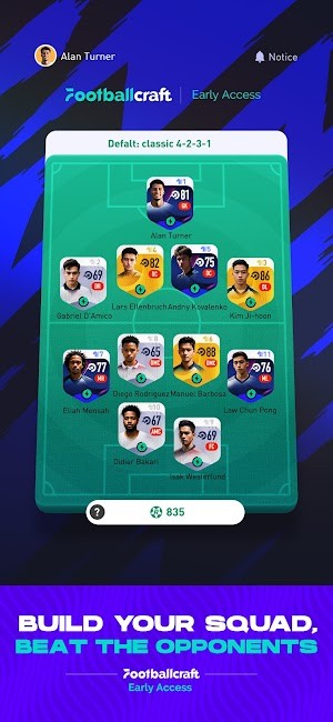 Xây dựng đội hình, đánh bại đội đối thủ