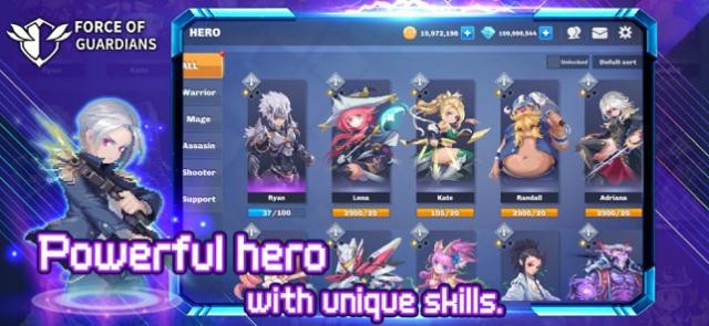 Cường hóa anh hùng với các kỹ năng độc đáo