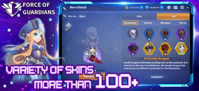 Hơn 100 skin đa dạng để thay đổi diện mạo cho anh hùng