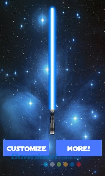 Force Saber of Light gồm rất nhiều kiểu kiếm khác nhau