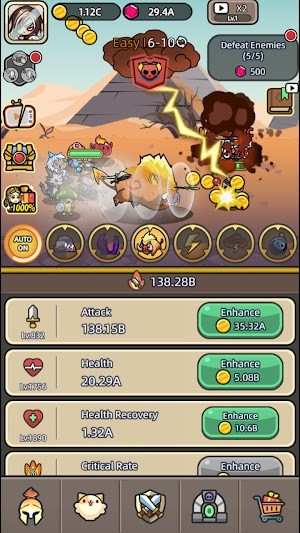 Thiết lập đội hình anh hùng để họ chiến đấu cho bạn