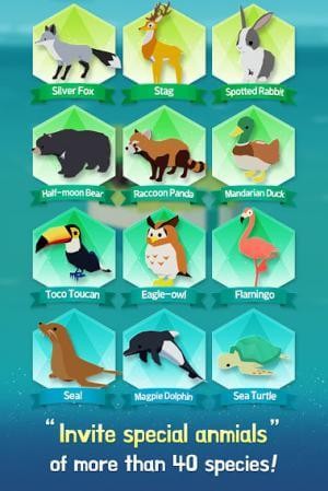 Vô số động vật để bạn làm phong phú hơn cho hòn đảo