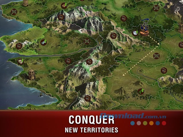 Xâm chiếm lãnh thổ của các đối thủ khác để mở rộng đế chế trong Forge of Empires