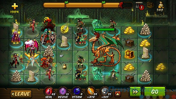 Giao diện game Forge of Gods (RPG)