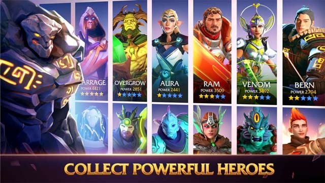 Thu thập nhiều anh hùng sở hữu kỹ năng và vũ khí khác nhau