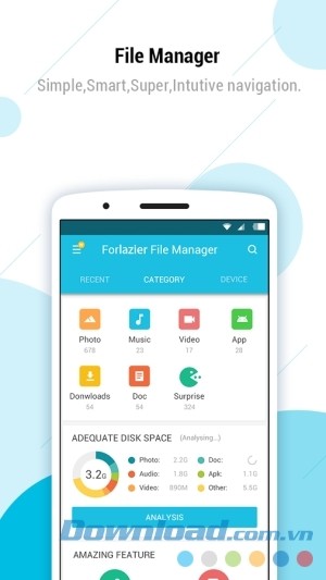Trình quản lý file Forlazier File Manager cho Android