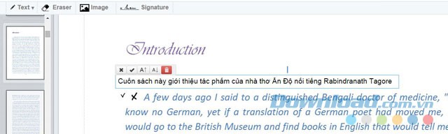 Chèn text vào file PDF