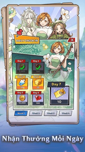Nhận thưởng mỗi ngày
