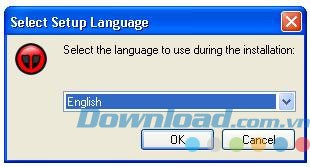 Chọn ngôn ngữ cài đặt