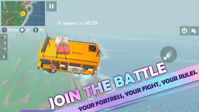 Tham gia trận chiến sinh tồn phong cách Fortnite trong game mới Fortzone Battle Royale