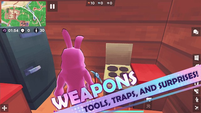 Vô số vũ khí, bẫy và công cụ cho bạn sử dung