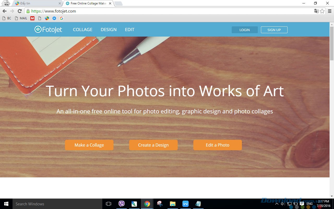 Các công cụ đa dạng cùa FotoJet