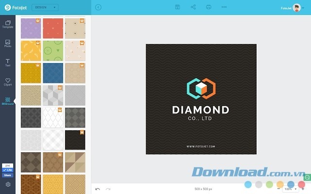 FotoJet chứa nhiều khung hình nghệ thuật cho bức hình