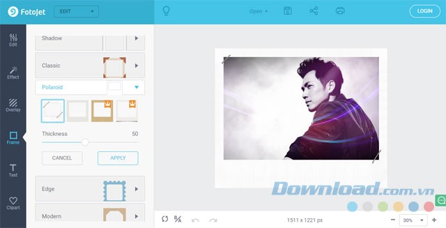 Lồng ảnh vào khung
