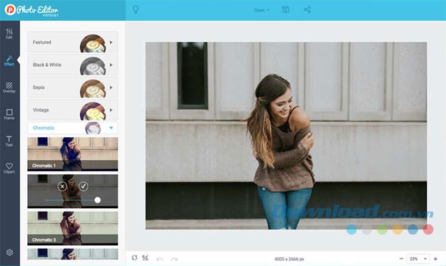 Hiệu ứng, bộ lọc ảnh đa dạng