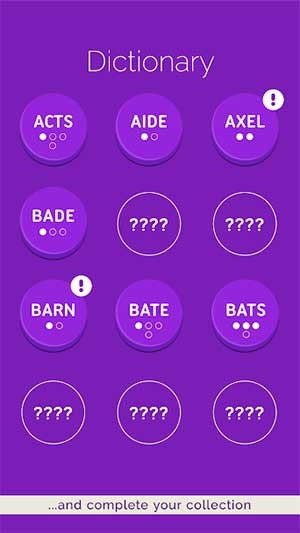 Four Letters có tích hợp từ điển để tra từ