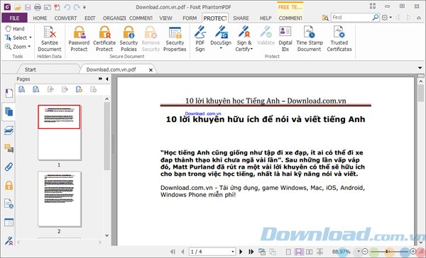Các công cụ bảo vệ file PDF