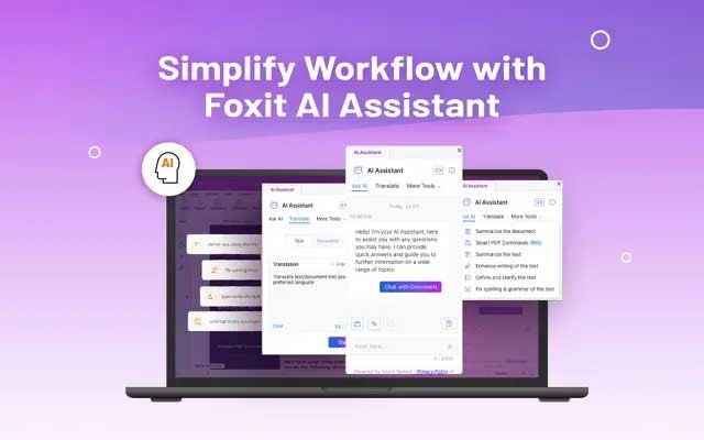 Làm việc đơn giản và hiệu quả với trợ lý AI của Foxit