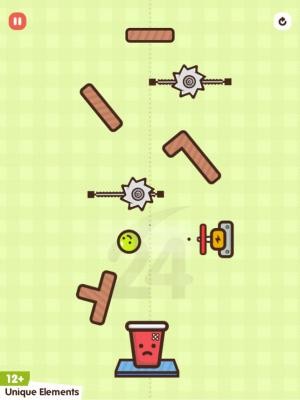 Giúp quả bóng và chiếc cốc đến được với nhau