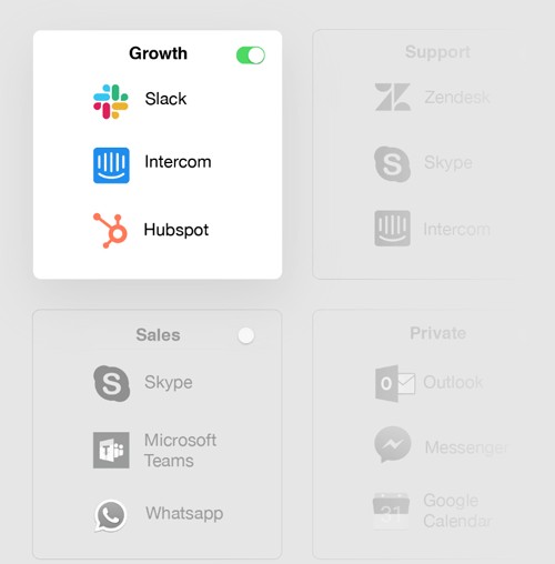 Phân loại ứng dụng chat trên Franz