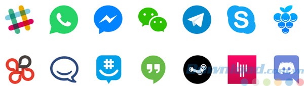 Các dịch vụ chat được Franz cho Mac tích hợp