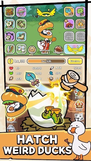 Bạn ấp nở những quả trứng vịt kỳ quặc trong game Freaky Duckling