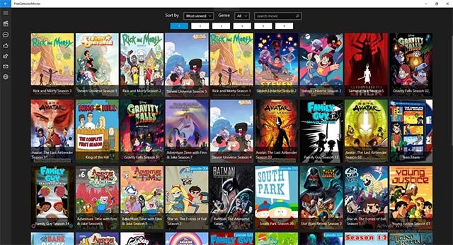 Danh sách phim hoạt hình được cập nhật thường xuyên